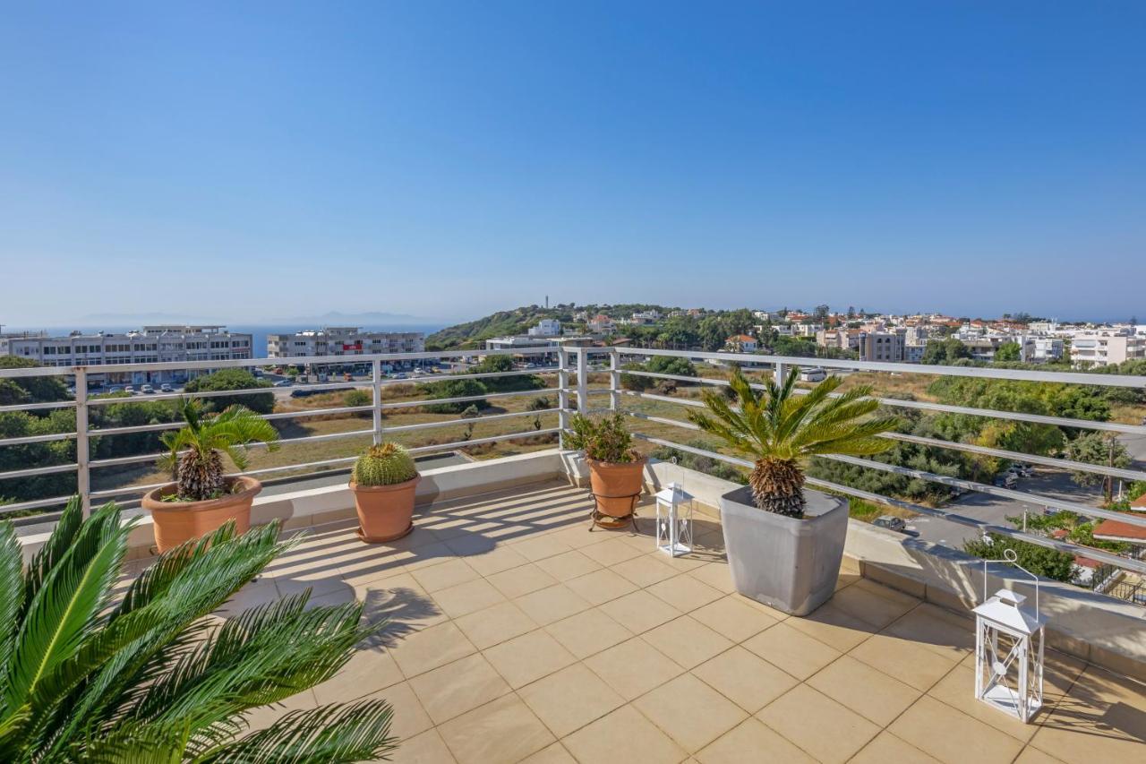 Sunny Penthouse,Modern Amenities+Aegean View Apartment Rhodes City Екстериор снимка